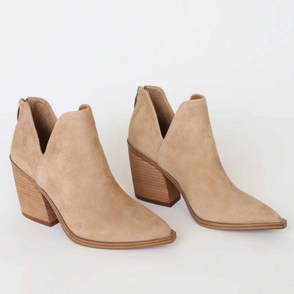 STEVE MADDEN Suede Ankle Booties - Picture 2 of 2
